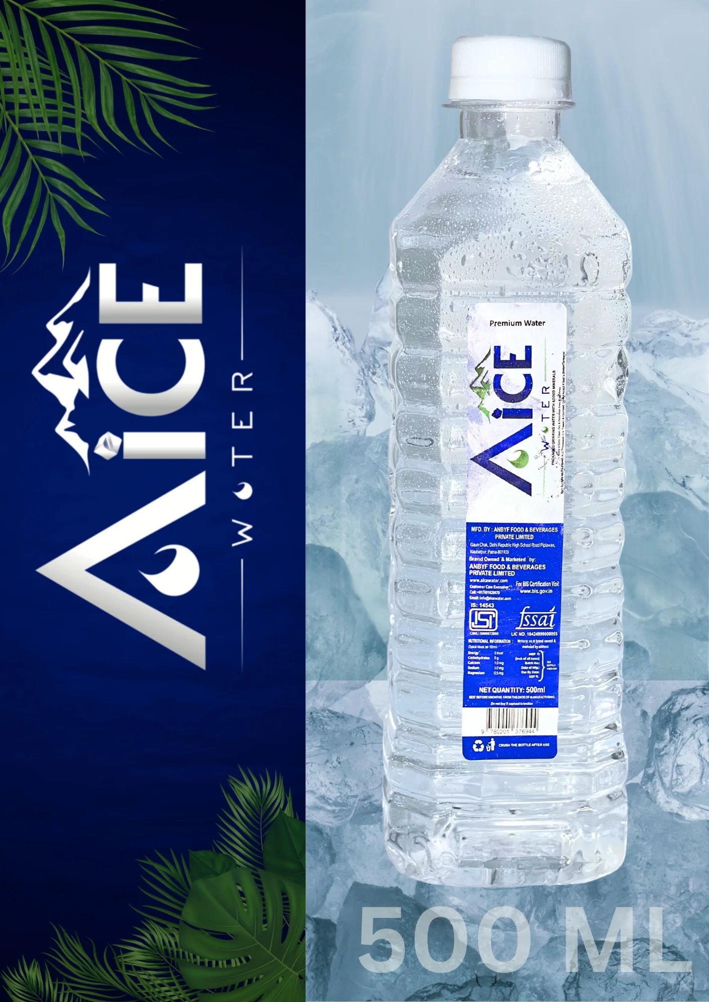 Aice Water 500 ml bottle